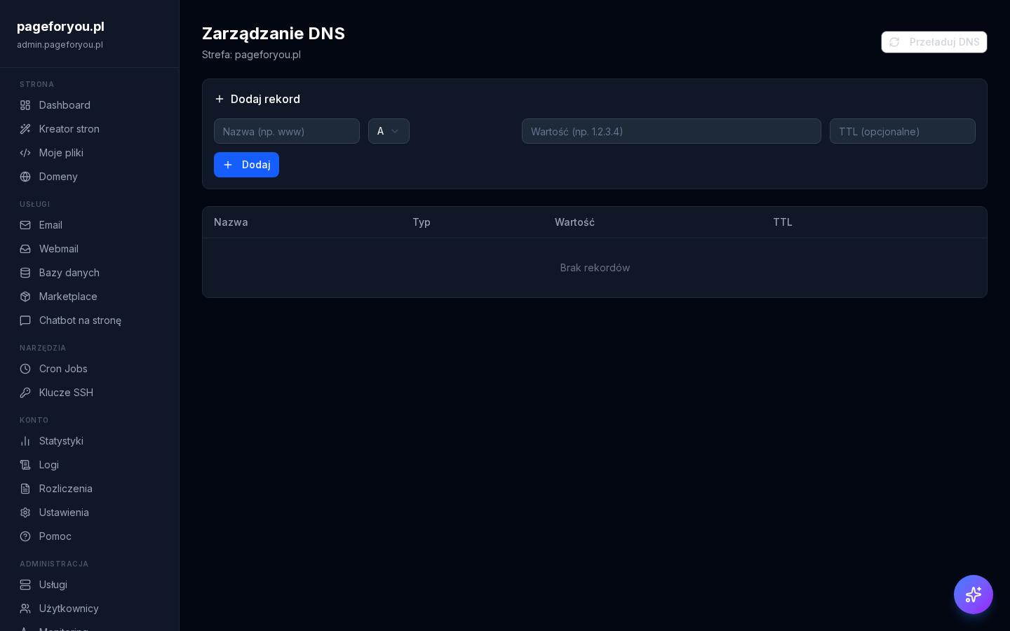 Rekordy DNS